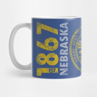 Retro 1867 Nebraska State Flag Mug